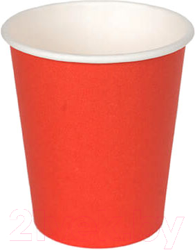 Набор бумажных стаканов Krafteco Красный (50x100мл)