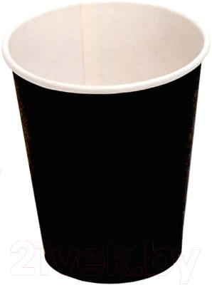 Набор бумажных стаканов Krafteco Черный (50x250мл)