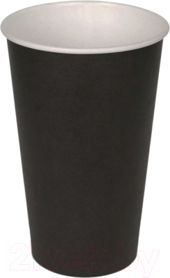 Набор бумажных стаканов Krafteco Черный (50x400мл)