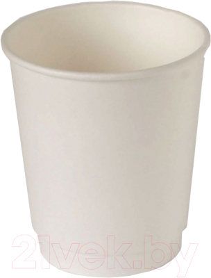 Набор бумажных стаканов Krafteco Двухслойный (20x250мл, белый)