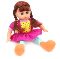 Кукла Наша игрушка В фиолетовом платьице / M9332 - 