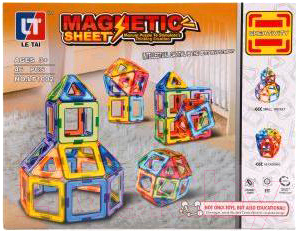 

Конструктор магнитный Наша игрушка, LT1002