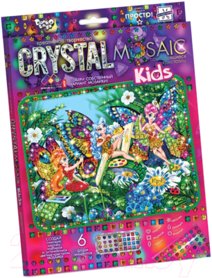 

Набор алмазной вышивки Danko Toys, Crystal Mosaic Kids Феи / CRMk-01-09