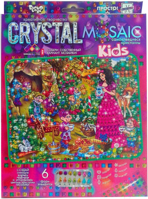 

Набор алмазной вышивки Danko Toys, Crystal Mosaic Kids Белоснежка / CRMk-01-07