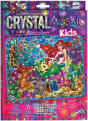 

Набор алмазной вышивки Danko Toys, Crystal Mosaic Kids Русалочка / CRMk-01-05