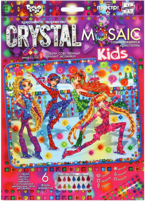 

Набор алмазной вышивки Danko Toys, Crystal Mosaic Kids Девочки Феи / CRMk-01-02