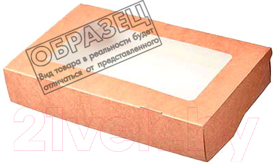 

Набор коробок упаковочных для еды Krafteco, Eco Tabox 1500 с окном