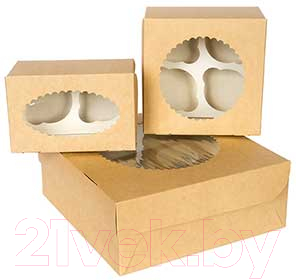 Набор коробок упаковочных для еды Krafteco Eco Muf 12 (25шт)