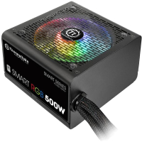 Блок питания для компьютера Thermaltake ATX 500W Smart RGB 500 80+ / PS-SPR-0500NHSAWE-1 - 