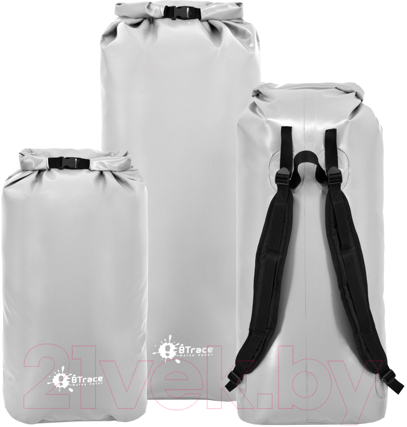 Гермомешок BTrace DryBag / A0357 (80л, серый) — фото 3