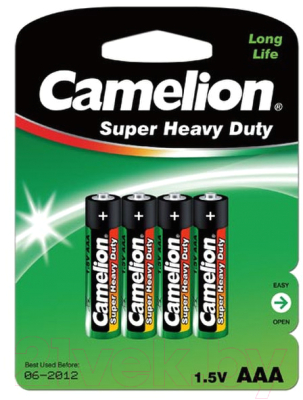Комплект батареек Camelion R 03 BL-4 / R03P-BP4G (1.5В)