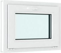 Окно ПВХ Rehau Elementis Kale Фрамужное открывание 3 стекла (500x800x70) - 