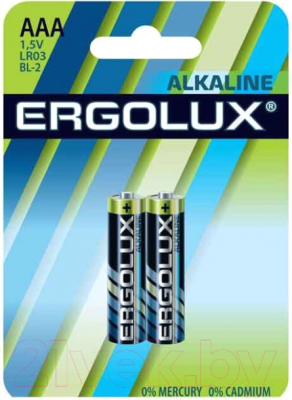 

Батарейка Ergolux, LR03 Alkaline BL-2