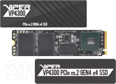 SSD диск Patriot Viper VP4300 2TB (VP4300-2TBM28H)