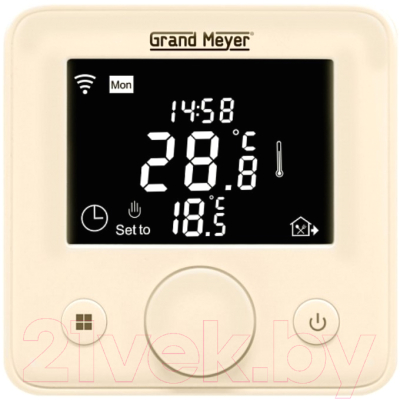 Терморегулятор для теплого пола Grand Meyer Mondial Series W330 Wi-Fi (бежевый)