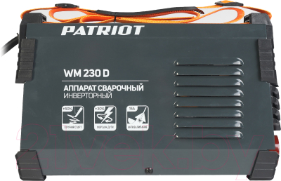 Инвертор сварочный PATRIOT WM230D MMA / 38654