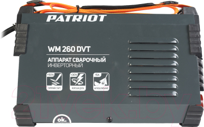 Инвертор сварочный PATRIOT WM260DVT MMA / 38656