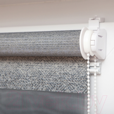 Рулонная штора Lm Decor Дабл ДН LB 55-04 150x170 (серый)