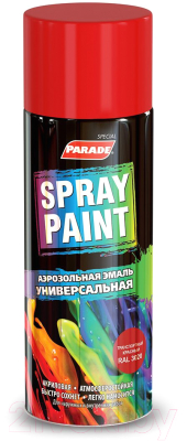 Эмаль Parade Spray Paint Акриловая 3020 (400мл, транспортно-красный)