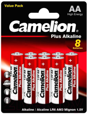 Батарейка Camelion LR6 Plus Alkaline BL-8 / LR6-BP8
