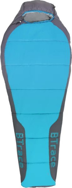 Спальный мешок BTrace Swelter S Size / S0587 (правый, серый/синий)