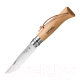 Нож туристический Opinel №8 / 001321 (нержавеющая сталь, бук, с кожаным темляком) - 