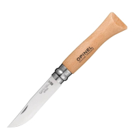 Нож туристический Opinel №6 / 000404 (нержавеющая сталь, бук, блистер) - 