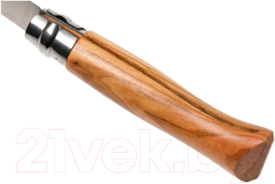 Изображение товара Нож складной Opinel №8 / 001004 (нержавеющая сталь, оливковый/чехол/деревянный футляр)