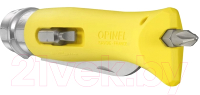 Нож складной Opinel № 09 Diy / 001804 (нержавеющая сталь/сменные биты/желтый)