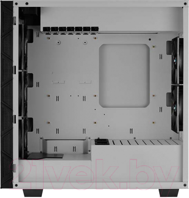 Корпус для компьютера AeroCool Flo Saturn / FRGB-G-WT-V1 (белый)