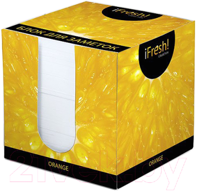 

Бумага для заметок Hatber, iFresh Апельсин / LN9-11263