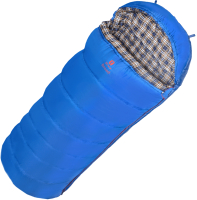 Спальный мешок BTrace Mega / S0565 (левый, серый/синий) - 