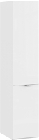 Шкаф-пенал ТриЯ Глосс со стеклянной дверью СМ-319.07.111 (белый глянец/стекло) - 