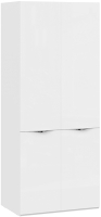 Шкаф ТриЯ Глосс с 2 дверями со стеклом СМ-319.07.211 (белый глянец/стекло) - 