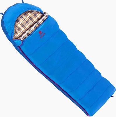 Спальный мешок BTrace Duvet S0570 (правый, серый/синий) - 