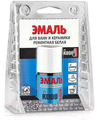 Эмаль Kudo Для ванн с кисточкой / KU-7К1301 (15мл)