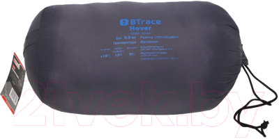 Спальный мешок BTrace Hover / S0590 (правый, серый/синий)