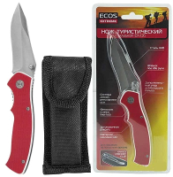 Нож складной ECOS G10 EX-136 / 325136 (красный) - 