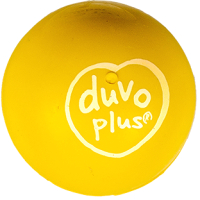 Игрушка для собак Duvo Plus Мяч резиновый / 10155 (желтый) - 