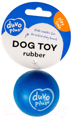 Игрушка для собак Duvo Plus Мяч резиновый / 10155 (синий)