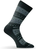 Термоноски Lasting TWP686-S (черный/серый)