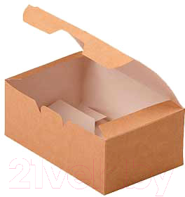 Набор коробок упаковочных для еды Krafteco Eco Fast Food Box L (25шт)