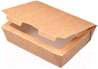 Набор коробок упаковочных для еды Krafteco Eco Lunch 600 (50шт)