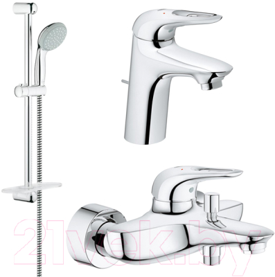 Комплект смесителей GROHE Eurostyle 33558003 + 33591003 + 27926000