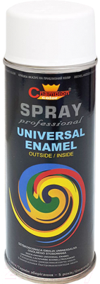 Краска Champion Color Universal Enamel RAL 9010 (400мл, белый матовый)