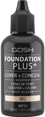

Тональный крем GOSH Copenhagen, Foundation Plus+ 002 Ivory