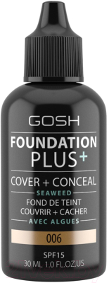 Тональный крем GOSH Copenhagen Foundation Plus+ 006 Honey (30мл)