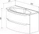 Миниатюра изображения товара Тумба под умывальник Belux Бари НП100-02 (1, белый глянец)
