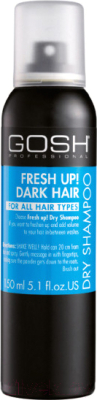 

Сухой шампунь для волос GOSH Copenhagen, Брюнет/шатен, Fresh Up! Dry Shampoo For Dark Hair