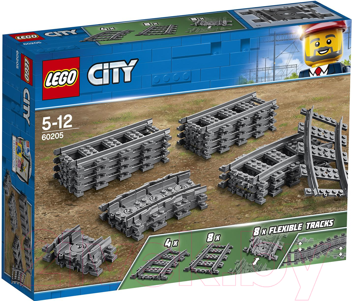 Конструктор Lego City Рельсы 60205